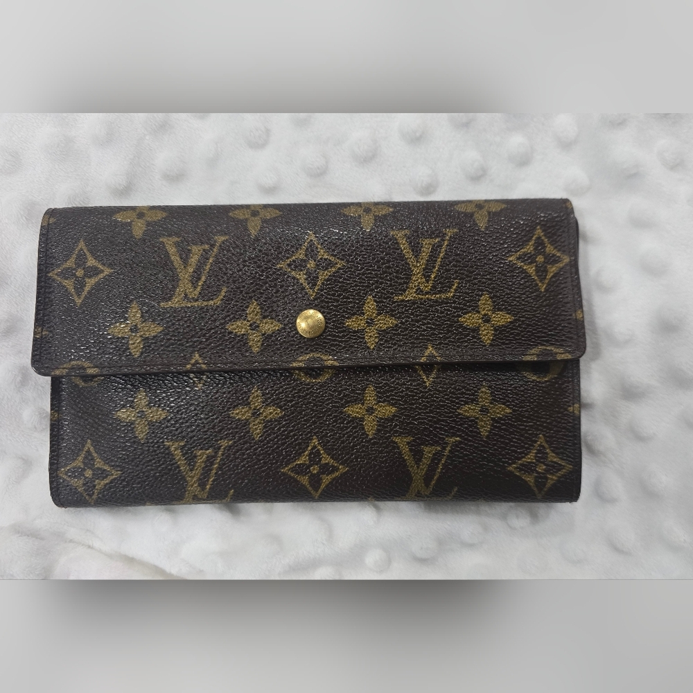 LV Mono Saks Wallet With COA
